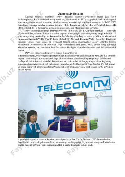 iptv texnologiyasi — DOCX