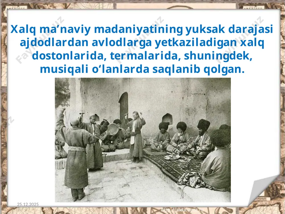 xix asrning ikkinchi yarmi – xx asr boshlarida qoraqalpoqlar madaniyati 9 -sinf - Page 5
