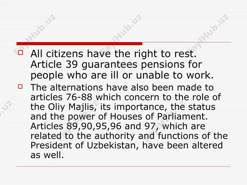 the constitution of the republic of uzbekistan - Page 5