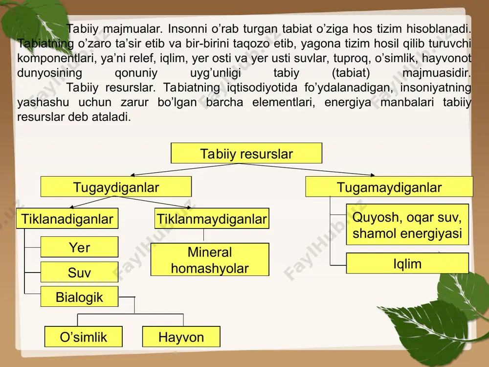 gartirish (ortoqlik urbanizatsiya) tabiatga zug’um kasallik barqarorlik saralanishi genofondning o’zgarishi zerikish axoli sonining ko’payishi mutaxasislarning fikricha avvalo: ekalogiyaga antrapogen ta’sir. so’ngi sar mobaynida ikkita muhim siljish ro’y berdi. birinchisi, yer aholisi sonining keskin ko’payishi. ikkinchidan, sanoat ishlab chiqarish, energiya va qishloq xo’jalik mahsulotlarini ishlab chiqarish yanada tez sur’atda o’sdi. natijada, inson faoliyati bilan bog’liq modda va energiyaga oqimi barcha biogen aylanma harakatda sezilarli mavqega ega bo’lib, insoniyat biosferaning faoliyatiga sezilarli ta’sir ko’sata boshladi. natijada insonning giosferaga aralashuvi turlari va oqibatlari oziga hos tarzda rivojlandi. . insonning biosferaga aralashuvi tabiiy lanshaftdan foydalanish uchun lafshaftlarni o’zgartirish uchun tog’ ishi qishloq ho’jaligi o’rmon ho’jaligi aholi joylashuvi industral transport ochiq va yer ostiishlari (yer osti suvlarining sathini pasayishi madniy turlarning kirtilishi, yakkahokimlik, quritish, o’g’itlar, pestisezlar fazoga singish, gazsimon chiqindilar, oqovar suvning qattiq chiqindi fazoga singish, gazsimon chiqindilar, oqovar suvning qattiq chiqindi ifloslanish va buzilish yerr osti,yer ustu va yomg’ir suvlari havo tuproqlar yashash muhiti …