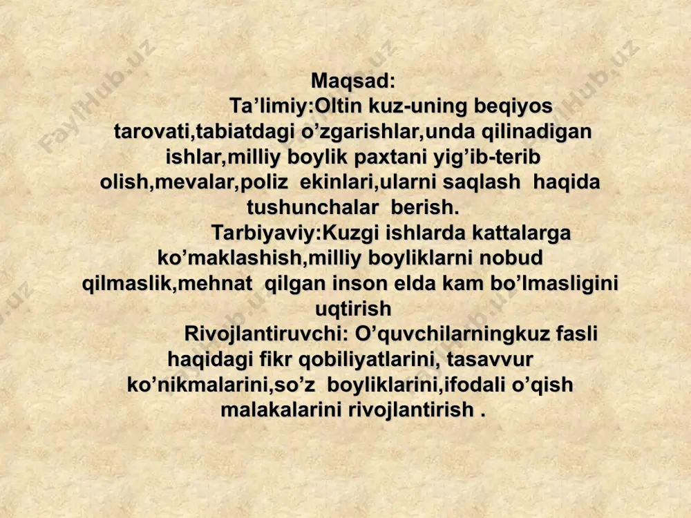 kuz fasli oltin kuz dars ishlanma - Page 3