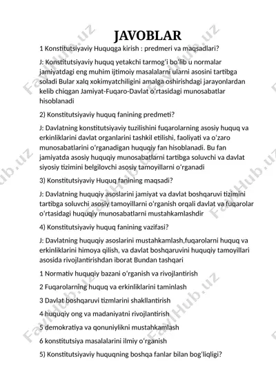 konstitutsiyaviy huquq — DOCX
