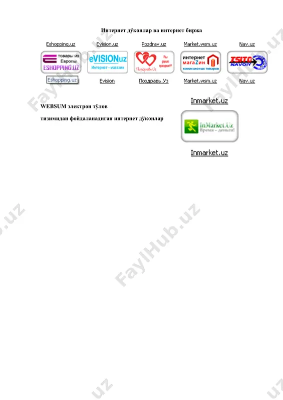 elektron tijorat tizimi va uning modellari - Page 5