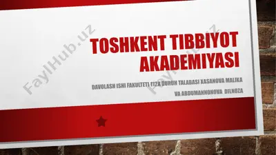 gepatit kasalligi va uning inson psixologiyasiga ta’siri — PPTX