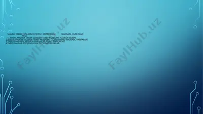 tabiiy fanlarni o'qitish metodikasi — PPTX