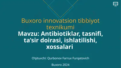 buxoro innovatsion tibbiyot texnikumi — PPTX