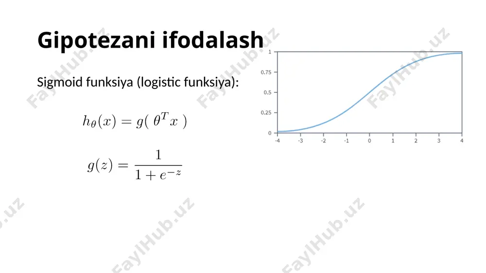 logistik regressiya usuli - Page 5