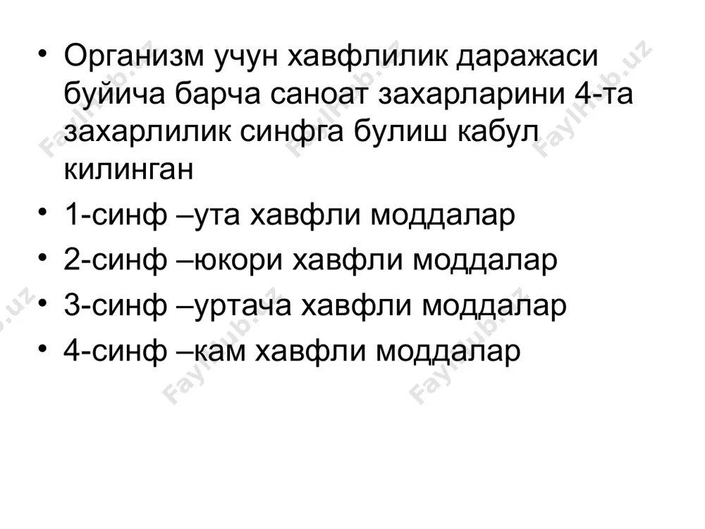 ишлаб чикариш мухитидаги кимёвий омilларгагигиеник характеристика - Page 3