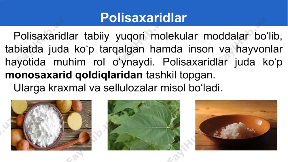polisaxaridlarning olinishi va xossalari - Page 4