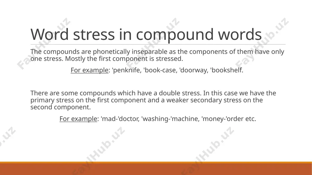 fact that they do not require any explicit way to convey the semantic relationship between their components except their order, are of much wider semantic range, leave more freedom for semantic interpretation and convey meaning in a more compressed and concise way. this makes the meaning of compounds more flexible and situationally derived. it is natural that those types of compound words which do not establish regular correlations and that are marked by a lack or very low degree of motivation must be regarded as unproductive as, for example, compound nouns of the a+n type, e. g. bluebell, blackbird, mad-doctor. thank you for your attention! image2.jpg image3.jpg /docprops/thumbnail.jpeg