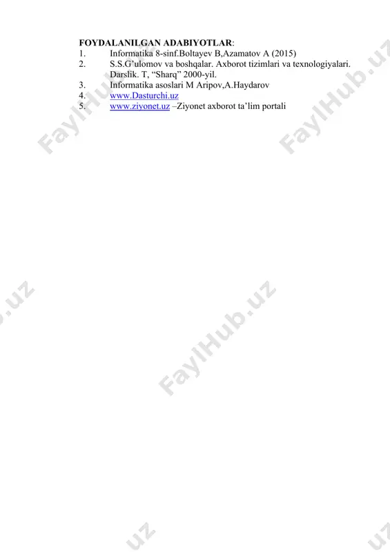 internet tarmogida malumotlarni izlash va saqlash laboratoriyasi ishi № 11 - Page 5