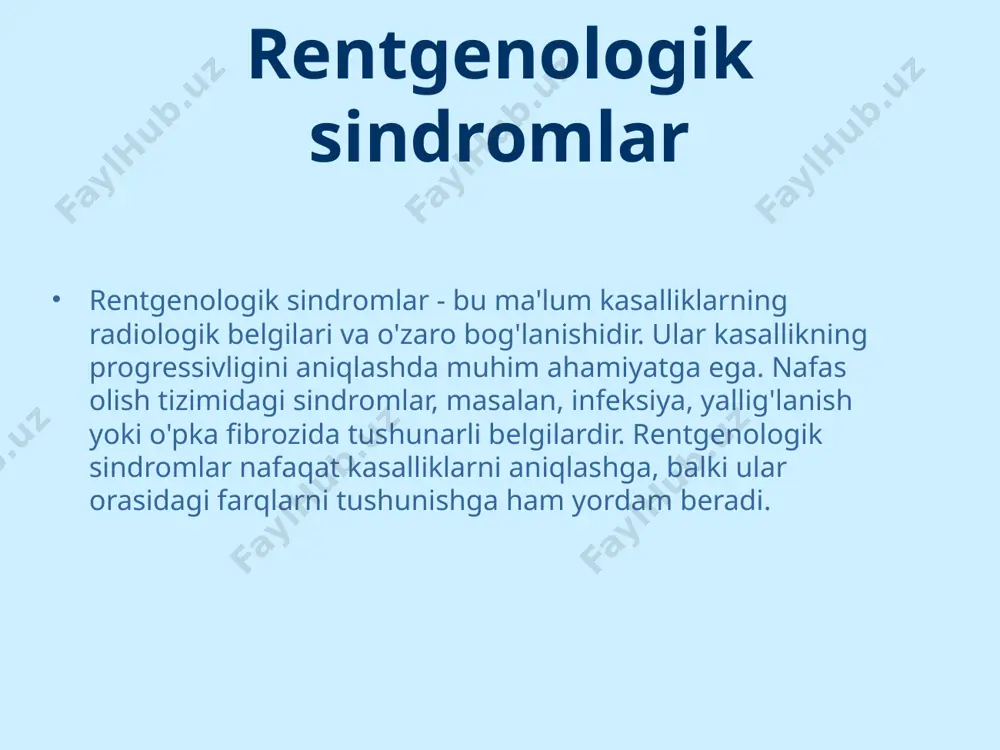 nafas olish tizimida rentgenologik sindromlar - Page 5