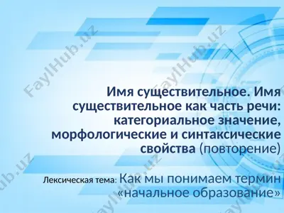 имя существительное — PPTX