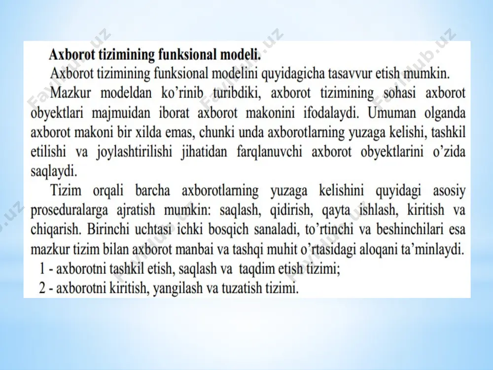 avtomatlashtirilgan axborot tizimlari - Page 5