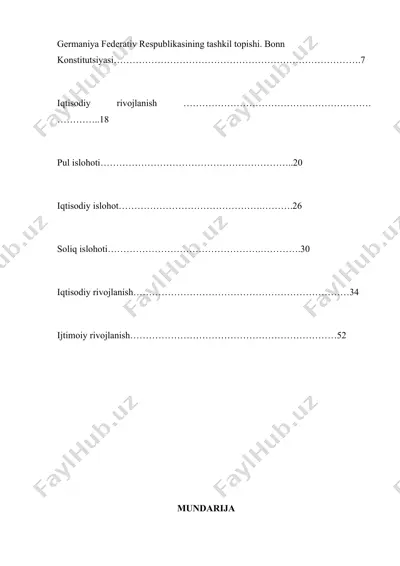 germaniya federativ respublikasining tashkil topishi — DOC