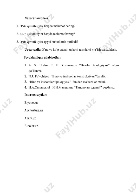 turar joy binolarining sinflanishi - Page 5