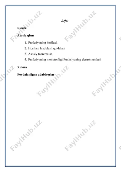 matematika va uning ahamiyati — DOCX