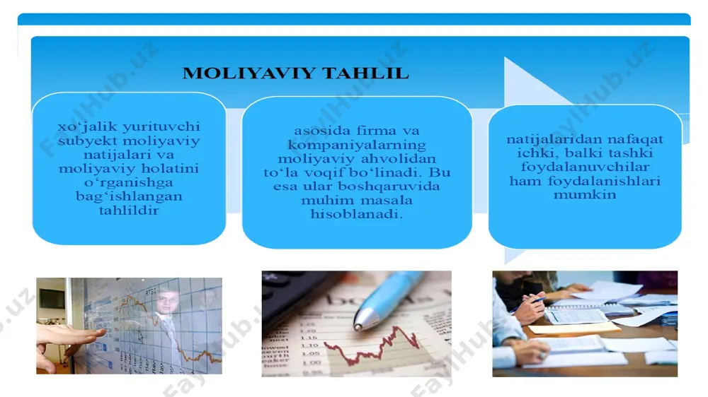 qiladi. boshqaruv buxgalteriyasi mahsulotni ishlab chiqarish uchun sarflangan xarajatlarni, moliyaviy natijalarini va boshqalarni rejalashtiradi, hamda ularni tahlil qiladi. mehnatni tashkil qilish va ish haqi bo‘limida ishni tashkil qilish holatini, uni yuqori darajaga ko‘tarish uchun yo‘naltirilgan tadbirlar rejasini bajarilishini, korxona mehnat resurslarining kategoriya va malakalarning ta’minoti, ish vaqti fondidan foydalanish, ish haqi fondini sarflanishi tahlil qilinadi. marketing bo‘limi mahsulot bozorlarini va sotib olish bozorlarini, mahsulotlarning bozorlardagi o‘rnini, mahsulotning raqobatdoshligini va uni oshirish yo‘llarini, korxona narx-navo siyosatini va korxonaning tashqi faoliyati bilan bog‘liq bo‘lgan boshqa masalarini o‘rganadi. ishlab chiqarish bo‘limi hajm va assortimentga bog‘liq mahsulotni ishlab chiqarish rejasini amalga oshirishni, ishlab chiqarishning davomiyligini, mahsulot sifatini oshirishni, yangi texnika va texnologiyalarni joriy etish, ishlab chiqarishni kompleks mexanizatsiyalash va avtomatizatsiyalash, uskunalarning ishlashini, material resurslarni ishlatilishini, texnologik tsiklning davomiyligini, ishlab chiqarishning umumiy texnik va tashkiliy darajasini tahlil qiladi. bosh mexanik va energetik bo‘limi mashina va jihozlarni ekspluatatsiyasini, jihozlarni modernizatsiyalash va remont ishlarini bajarish reja-grafikalarini, remont …