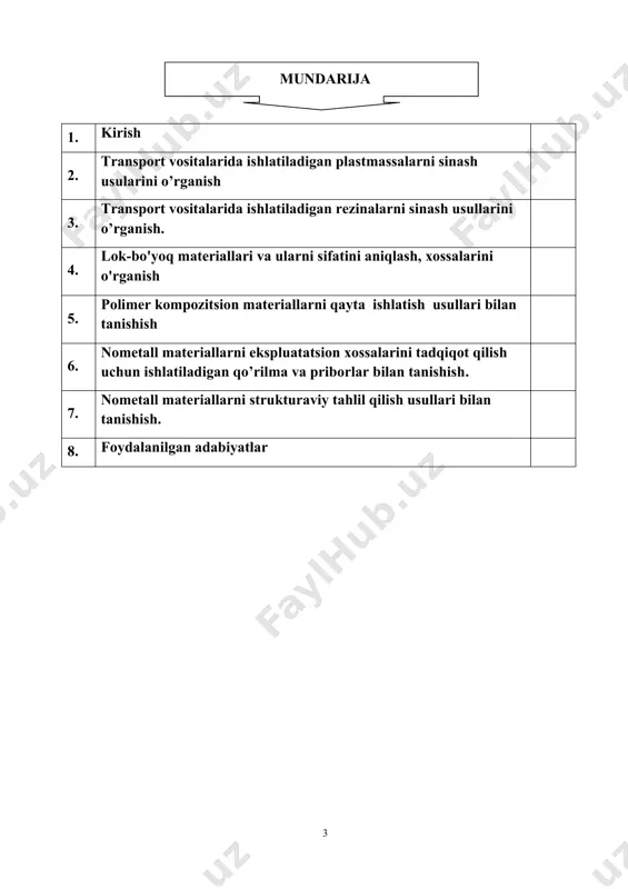 tushdi. ushbu qo‘shma korxonalarda quyidagi rusumli avtomobillar ishlab chiqarilmoqda. dastlabki yillarda “uz daewoo avto” qo‘ma korxonasidan uch xil rusumdagi “damas”, “tico” va“nexia” avtomobillari ishlab chiqarila boshladi. mustaqilligimizning 10 yilligiga munosib tuhfa qilib, 2001 yildan boshlab yangi rusumdagi “matiz” avtomobili ishlab chiqarila boshladi. 2002 yilning avgust oyidan esa “nexia” avtomobilining yangi rusumi “nexia donc” rusumi va 2003 yilning avgust oyidan boshlab, jahon talablariga to‘la mos keladigan “lacetti” avtomobili ishlab chiqarila boshladi. xozirgi kunda qo‘shma korxona “gm o`zbekiston” aj nomi bilan yuritiladi va unda “spark”, “kobalt”, “lscetti”, “orlando” va “kaptiva” avtomobillari yig‘ilmoqda. samarqanddagi “cam koch avto” qo‘shma korxonasidan esa 2007 yilga qadar o‘rta sig‘imli avtobuslar, kichik va o‘rta sig‘imli yuk tashish avtomobillari ishlab chiqarilgan bo‘lsa hozirgi kunda bu zavol “samavto” nomi bilan yuritiladi va yaponiyaning “isuzu” kompaniyasi bilan xamkorlikda avtobus va maxsus avtomobillar ishlab chiqarmoqda. bunday qo‘shma korxonalarning faoliyati natijasda o‘zbekiston ham avtomobil ishlab chiqaruvchi 28 davlat orasida o‘z o‘rnini topib oldi. …