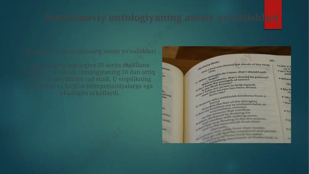 noan'anaviy ontologiyaning yo'nalishlari va mohiyati - Page 4