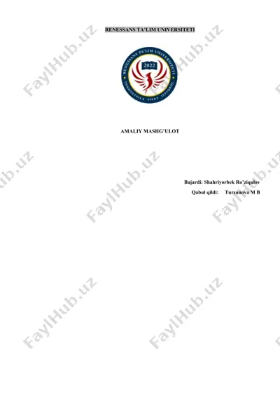 ukraina kiberxavfsizlik tizimi — DOCX