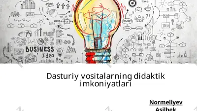 dasturiy vositalarning didaktik imkoniyatlari — PPTX