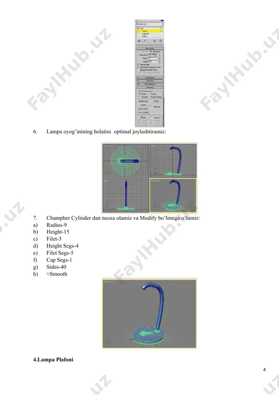 yoritgichlar va kameralarni o’rnatish va ular bilan ishlash - Page 4