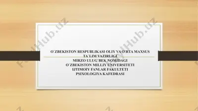 kichik maktab yoshi davridagi o’zlashtirishlar — PPTX