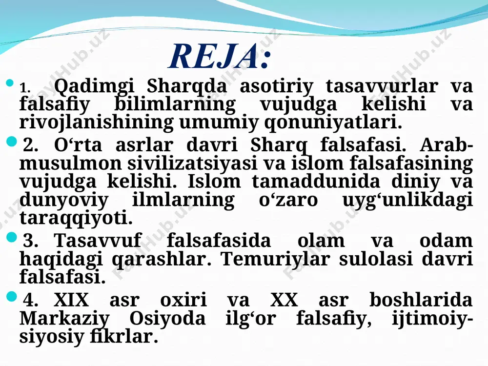 ii a.) – qisqa falsafiy yozmalar davri, ularda alohida masalalar ko'rib chiqilgan (m-n, “namasutra” va b.) – qadimgi hindiston falsafasiga yakun yasaydi. keyinchalik (o'rta asrlarda) hindiston falsafasida gautama-budda – buddizm ta'limoti etakchi o'rinni egalladi. xviii – xx asrlarda hindiston falsafasi evropa falsafasi yutuqlari bilan boyidi, ayniqsa ingliz falsafasi yutuqlari bilan * veda"lar to'rtta to'plam- dan iborat bo'lib,bular "rigveda" "samaveda" "yajuraveda" "adxarva- veda" deb ataladi.ular- ning falsafiy sharh- lari, falsafiy musho- hadaga oid qismlari "upanishad"lar deb nomlandi. qadimgi hind falsafiy maktablari ikki guruhga bo'linib,ular astika va nastika deb ataladi. astika guruhiga kiruv- chi falsafiy maktab- lar vedanta, sankxya, yoga, vaysheshika, nyaya va mimansa maktablari "veda“- ning ilohiyligini tan olishadi va bu yozma yodgorlikni haqi- qatning yagona manba- si deb bilishadi. nastika guruhi- ga kiruvchi maktab- lar sifatida chorvaka, lokayata, buddizm, jaynizm maktab- lari qayd qilinadi. viii-vii asrlarda viii- larvvdav viii-vii asrlarda lokayata (bu dunyo (loka) ni tan oluvchi) falsafiy ta’limot vujudga …