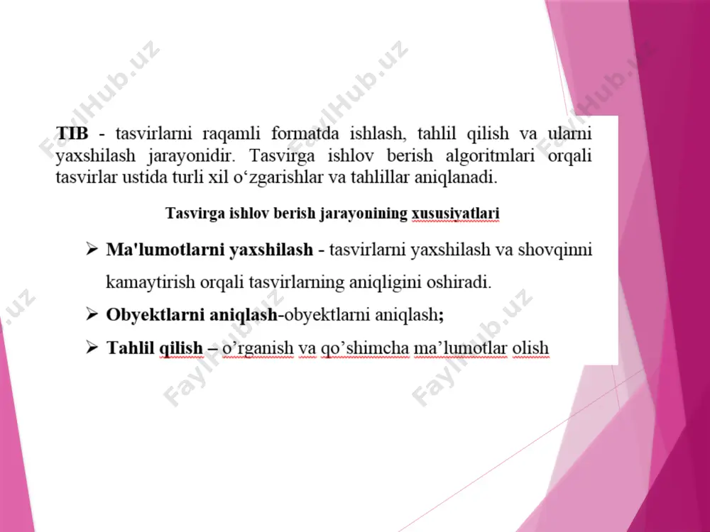 tasvirni oldingi ishlov berish algoritmlari - Page 2