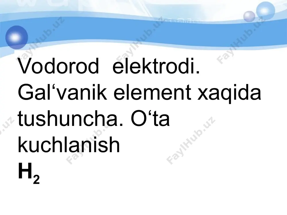 kristallarning xossalarida muhim rol o’ynaydi. molekula hosil bo’lishiga olib keladigan ximyaviy bog’lanish kuchlari ion (geteropolyar) va kovalent (gomepolyar) bog’lanish kuchlariga bo’linadi. getero - grekcha turli xil, gomeo - bir xil degan so’zlarni anglatadi. ko’pincha molekulalarda kovalent va ionli bog’lanish uchraydi. vodorodni kashf etgan olimlar 1. ionli (geteropolyar) bog’lanishni hosil bo’lishi bilan tanishaylik. ishqoriy metallardagi valent elektron yadro bilan zaif bog’langan. gologen atomlari tashqi elektron qobiqini to’lishiga bitta elektron etishmaydi. shuning uchun ishqoriy metall atomi bilan gologen atomi yaqinlashganda ishqoriy metallning bitta elektroni gologen atomiga o’tadi. natijada ishqoriy metall musbat, gologen atom esa manfiy ionga aylanadi. bu musbat va manfiy ionlar o’zaro elektrostatik kulon kuchi bilan o’zaro tortishi natijasida birikib, molekulani hosil qiladi. osh tuzi nacl molekulasini hosil bo’lish jarayonini sifat jihatdan tahlil qilaylik. ishqoriy metall na va gologenlar guruhiga kiruvchi cl atomlarining elektron qobiqlar bo’yicha taqsimlanishi mos holda 1s2 2s2 2p6 3s1 va 1s2 2s2 2p6 3s2 3p5 ko’rinishda bo’lib, …