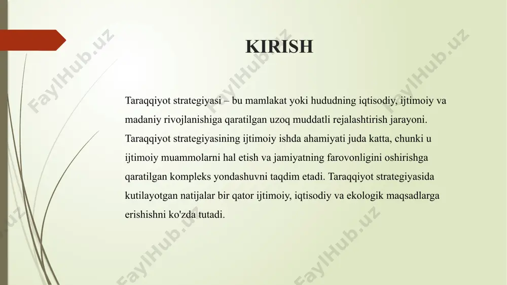 izmi joriy qilinishini ayniqsa nogironligi bor bo’lgan shaxslar uchun inklyuziv jamiyatning rivojlanishi uchun poydevor bo’ladi. davlat xizmatlari qamrovi va tezkorligini oshirish, ularning ko‘rsatilishida aholining barcha qatlamlari manfaatlari inobatga olinishini ta’minlash maqsadida keksa va nogironligi bo‘lgan shaxslarga davlat xizmatlarini ko‘rsatish tizimini soddalashtirish va ularga zamonaviy texnologiyalarni joriy etish orqali qo‘shimcha qulayliklar yaratilshi. taraqqiyot strategiyasida adolat va qonun ustuvorligini ta’minlash bo‘yicha belgilangan vazifalar doirasida ijtimoiy himoyaga muhtoj fuqarolarga jinoyat ishlari bilan bir qatorda fuqarolik va ma’muriy ishlar bo‘yicha ham davlat hisobidan bepul yuridik yordam ko‘rsatish tartibi joriy etilshi va muddatni o’tab chiqqan fuqarolarga o’z ishini yo’lga qo’yishi uchun bir martalik moddiy yordamning tashkil etilishi ulani jamiyatga qo’shilishiga yordam beradi. strategiyaning natijalariga eishish bo’yicha kutilayotgan samaralar 2023-yil yakuniga qadar “ijtimoiy himoya yagona restri”axborot tizimida arizalarni elektron ko‘rinishda onlayn rejimida70 — 80 foiz qabul qilishni kutilmoqda mahallalarda aholi bilan ishlashga qaratilgan jarayonlarni raqamlashtirish orqali “ijtimoiy mahalla” tizimini yaratish. “ijtimoiy fikr” respublika jamoatchilik fikrini o‘rganish …