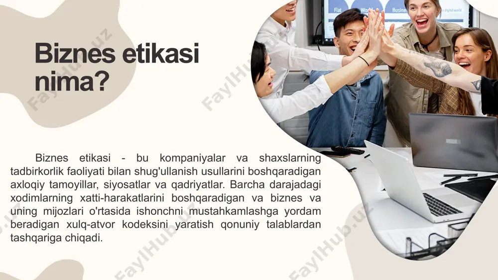 o'ziga xos xususiyatlari nimada? milliy odob-axloq intizom, halollik, mehnat qadr-qimmati, ijtimoiy, adolatlilik, diniy bag'rikenglik, o'ziga ishonish va vatanparvarlikdir yaxshi biznes etikasini qanday amalga oshirish kerak axloqiy xulq-atvor va qarorlar qabul qilish muhitini targ'ib qilish vaqt va kuch talab qiladi va yuqoridan boshlanadi. aksariyat kompaniyalar axloqiy xulq-atvorni tatbiq etish va rag'batlantirish uchun xulq-atvor/axloq kodeksi, rahbarlik tamoyillari, hisobot berish tartiblari va o'quv dasturlarini yaratishi kerak. biznes etikasi va namunasi nima? ishbilarmonlik etikasi rahbarlar, menejerlar va xodimlarning kundalik harakatlarida va qarorlar qabul qilishlarida rahbarlik qiladi. misol uchun, mahalliy hamjamiyatdan sotib olgan bo'sh maydonga to'g'ri yo'q qilishga qurbi yetmaydigan kimyoviy chiqindilarni tashlashga qaror qilgan kompaniyani olaylik. ushbu harakat kompaniyaga tuzatib bo'lmaydigan darajada zarar etkazishi mumkin bo'lgan huquqiy, ekologik va ijtimoiy oqibatlarga olib keladi. yomon biznes etikasiga ega kompaniyalarni aniqlash odatda mehnat amaliyoti, atrof-muhitga ta'siri, shaffoflik va mijozlarga munosabat kabi turli omillarni o'rganishni o'z ichiga oladi. 2023-yil avgustigacha biznes etikasi uchun jiddiy tanqidga uchragan bir …