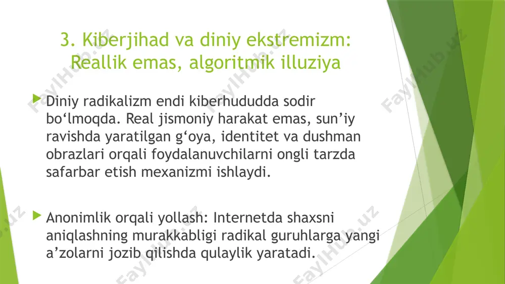 omonov yashnarbekning dinshinoslik fanidan tuzgan slayti - Page 5