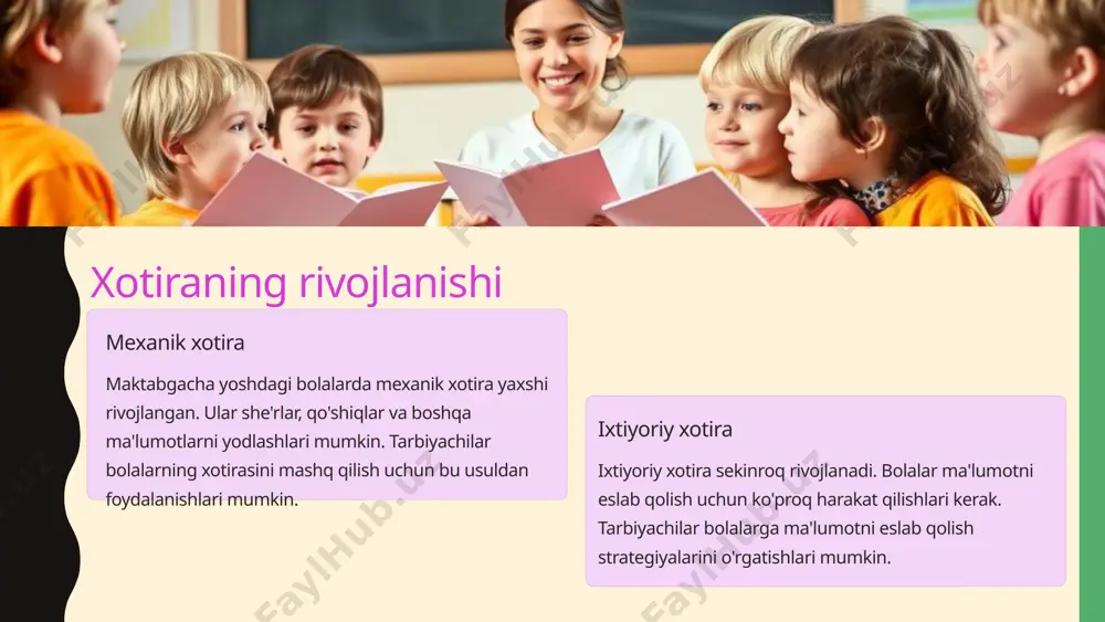 maktabgacha yosh davri bolaning psixik rivojlanishi - Page 5