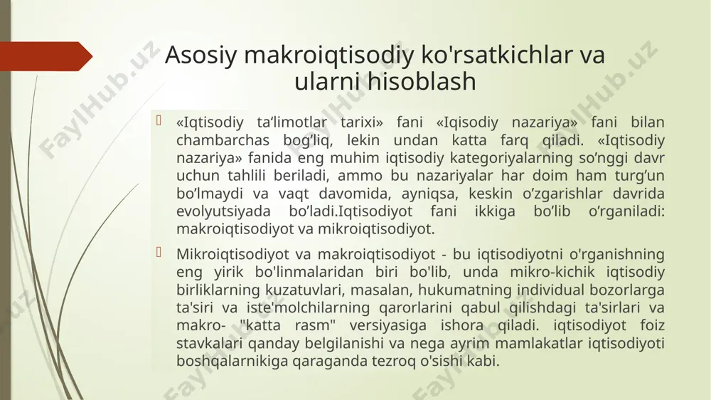 ixtisoslashuv tufayli kishilarning chaqqonligi ortadi; ular vaqtni tejaydilar, chunki bir ish turidan boshqasiga o’tishga hojat bo’lmaydi; ishchilar o’z faoliyatlarini takomillashtiradilar; ixtiro qilish uchun katta imkoniyatlarga ega bo’ladilar. qiymat nazariyasi va bahoning shakllanishi. a.smit bozor bahosining beqarorligini talab va taklifdagi doimiy o’zgarishlarning natijasidir, deb ko’rsatib o’tadi. o’z tadqiqotida a.smit oldiga tovarning «real», «tabiiy» bahosini, ya‘ni uning qiymatini topish vazifasini qo’ydi. u tovarning bozor va tabiiy yoki haqiqiy baholarini farqlaydi, hiqiqiy bahoni qiymat bilan aynan bir deb tushunadi. «qiymat»- bu buyumning foydaliligi, hamda uni boshqa buyumga almashish qobiliyati belgilanadi. bunda u bir vaqtning o’zida ikki har xil konsepsiyadan foydalandi. birinchisi – tovarning qiymati faqat unga sarflangan mehnat bilan aniqlanadi: qancha ko’p mehnat sarflansa, tovar shuncha qimmat bo’ladi ( bu konsepsiya keyinchalik d.rikardo va k.marks iqtisodiy ta‘limotlarining asosini tashkil etadi). ikkinchi konsepsiyaga binoan - tovar qiymatini yaratishda barcha ishlab chiqarish omillari (mehnat, kapital, yer) qatnashadi. shunga muvofiq tovar qiymati mehnat sarflaridan, foyda va …