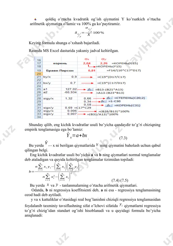 shni izohlang. 7. f –mеzоn qiymаtini hisоblаsh fоrmulаsini yozing. 8. umumiy, guruharo va guruhichki dispersiya formulalarini yozing. 9. spоrt iqtidоrini istiqbоllаsh uchun nimаlаrgа tаyanish kеrаk? 10. rеgrеssiya tеnglаmаsining nоmа’lum pаrаmеtrlаrini tushuntiring. oleobject3.bin image5.wmf oleobject4.bin image6.wmf oleobject5.bin image7.wmf oleobject6.bin image8.wmf oleobject7.bin image9.wmf oleobject8.bin image10.wmf oleobject9.bin image11.wmf oleobject10.bin image12.png image13.wmf oleobject11.bin image14.wmf oleobject12.bin image15.png oleobject13.bin image16.wmf oleobject14.bin image17.png oleobject15.bin image18.wmf oleobject16.bin image19.png oleobject17.bin image20.wmf oleobject18.bin image21.wmf oleobject19.bin image22.wmf oleobject20.bin image23.wmf oleobject21.bin image24.png image25.wmf image2.wmf oleobject22.bin image26.wmf oleobject23.bin image27.wmf oleobject24.bin image28.wmf oleobject25.bin image29.wmf oleobject26.bin image30.wmf oleobject1.bin oleobject27.bin image31.wmf oleobject28.bin image32.wmf oleobject29.bin image33.wmf oleobject30.bin image3.wmf oleobject2.bin image4.wmf y x y x r b s s = x b y a x y - = 1 y b x a y x - = 2 2 1 r y x y - = s s 2 1 r x y x - = s s % 100 y x y x y s d = …