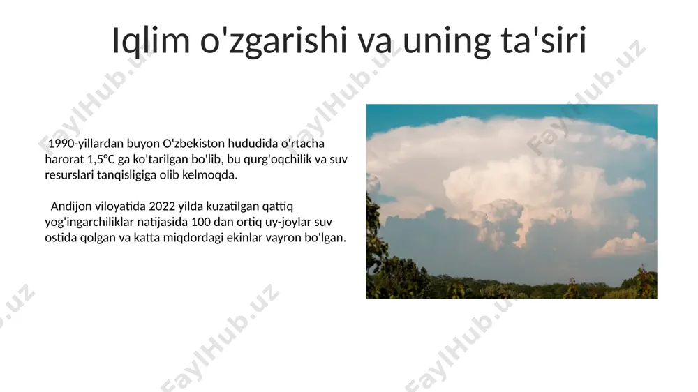 butunjahon meteorologiya kuni taqdimoti - Page 5