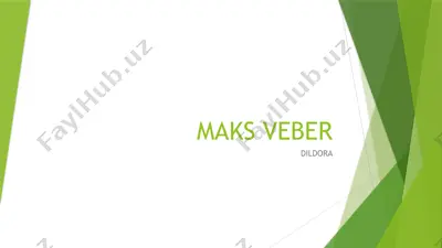 maks veber — PPTX