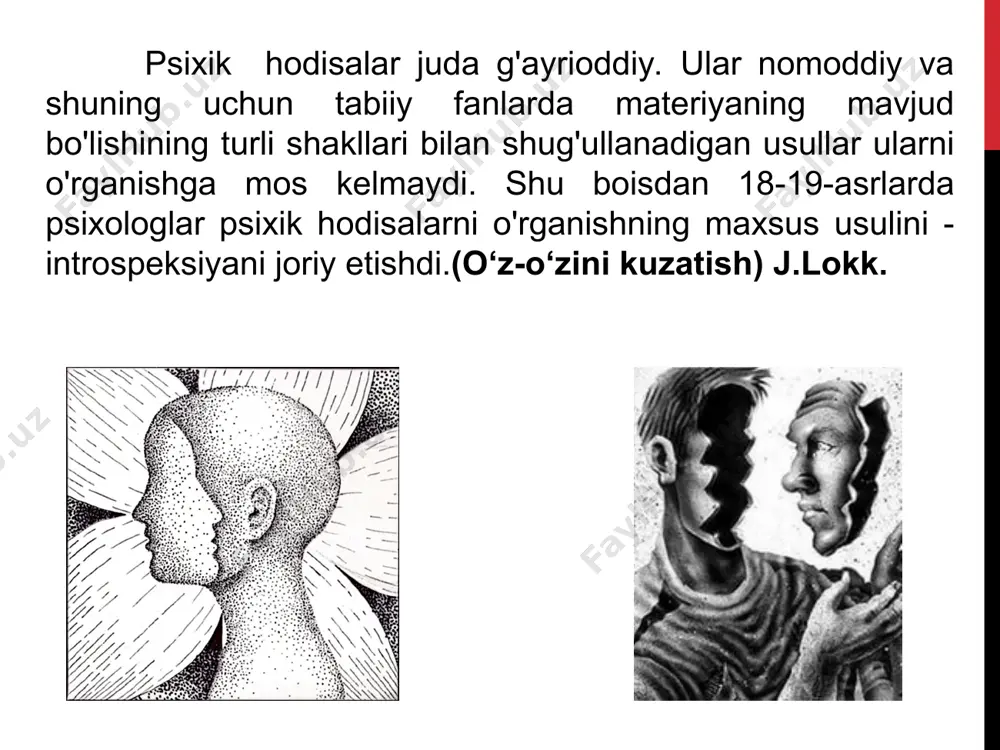 bu odamning rivojlanishi, shakllanishi bosqichlarini taqqoslash orqali aqliy faoliyat qonuniyatlarini o'rganish metodi. quyidagi turlari mavjud: 1) filogenetik, bunda ruhiyatni hayvonot dunyosidan tortib, odam ongiga qadar qiyosiy tahlil amalga oshiriladi; 2) tarixiy, ibtidoiy davrdan hozirgi kungacha turli xil ijtimoiy-iqtisodiy shakllanishlardagi odamlar ruhiyati va ongi rivojlanish qonuniyatlarini qiyoslanadi; 3) ontogenetik, bu psixika va ongni rivojlantirishning yosh davrlarini o'rganish, shaxsning shakllanishi, ta'lim, tarbiya va mehnatning ijtimoiy jihatdan belgilangan shakllari qiyoslanadi. biografik metod - tadqiqot usuli, diagnostika va insonning hayot yo'lini loyihalash. biografik usullar xx asrning birinchi choragida ishlab chiqila boshlandi (n. a. rybnikov, s. buhler). zamonaviy biografik usullar shaxsni tarix kontekstida va uning shaxsiyatining rivojlanish istiqbollarini o'rganishga asoslangan. biografik usullardan foydalanish ma'lumot olishni o'z ichiga oladi, uning manbasi avtobiografik texnikalar (so'rovnomalar, intervyu, avtobiografiya), guvohlarning qaydlari, kundaliklar, mazmunini tahlil qilish va boshqalar. группы методов психологии б. г. ананьев (1907 — 1972) psixologiya metodlarining bir nechta tasniflari ma'lum, chunki metod va texnikalar har xil talqin …