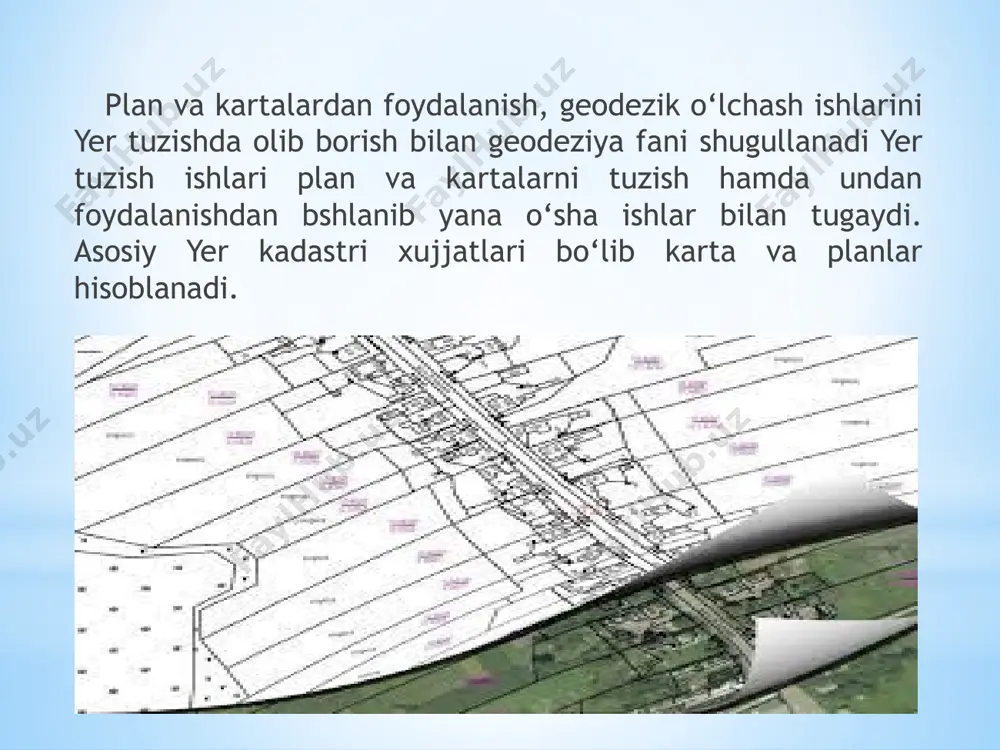 ma’ruza: yer tuzishda geodezik o‘lchash ishlarining asoslari - Page 5