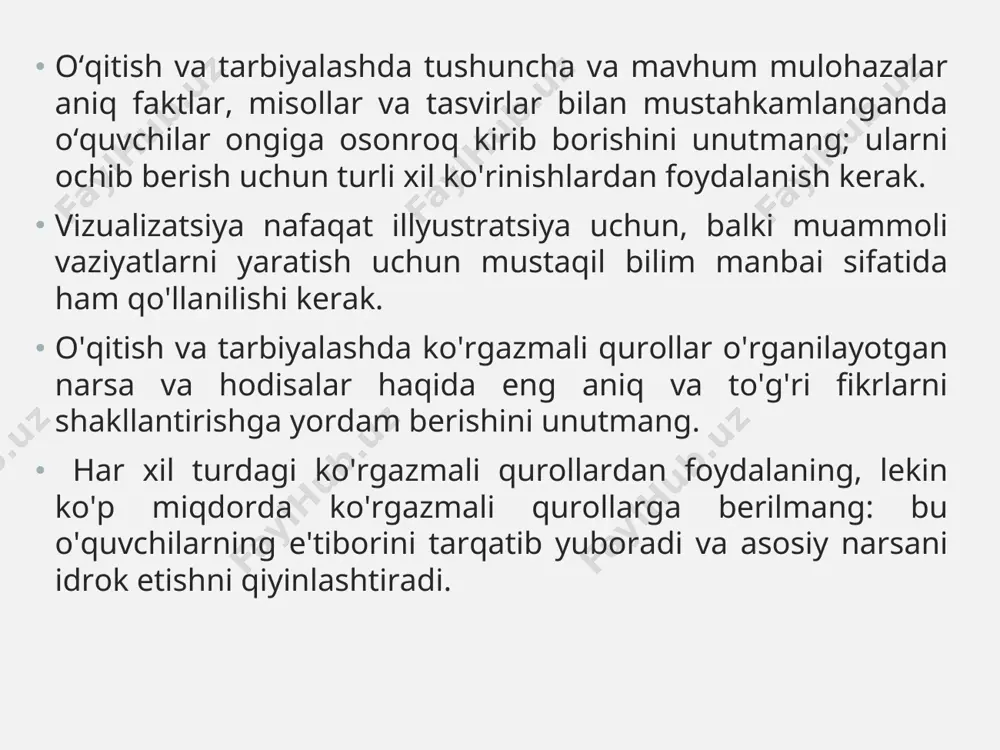 boshlang'ich sinflarda ko'rgazmali didaktik materialning darslarda tutgan o’rni - Page 5
