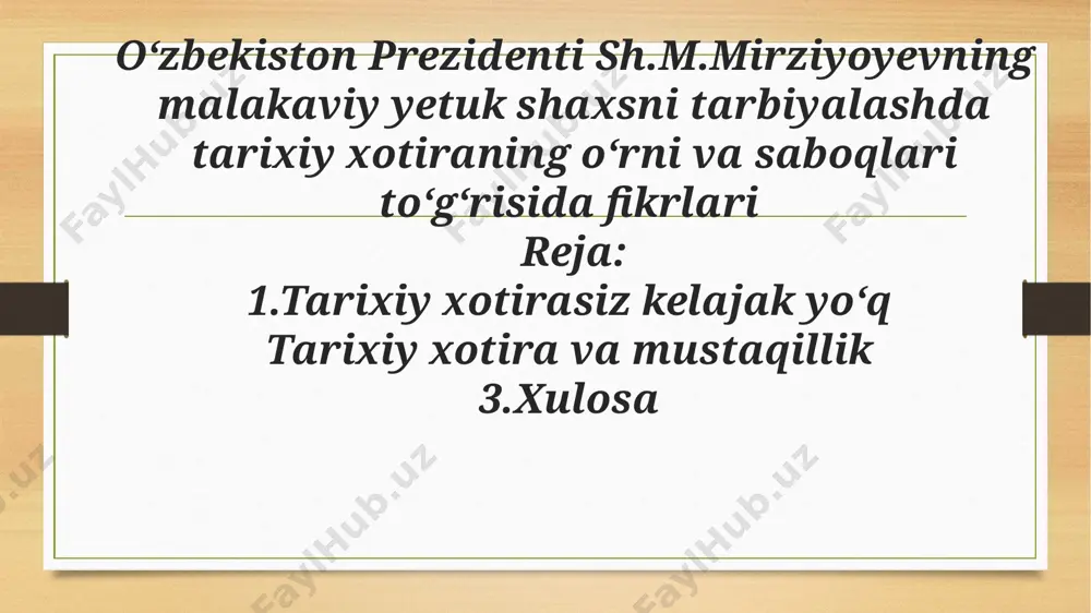 o‘zbekistonning tarixiy yondoshmalari va mustaqillikka to‘g‘ri bosqichlari - Page 2