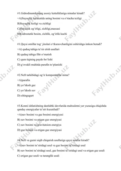 gidrodinamika — DOCX