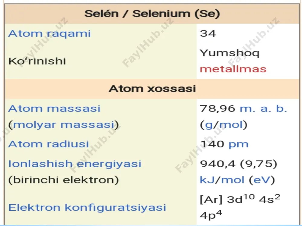 selenit va tellurit kislotalar - Page 5