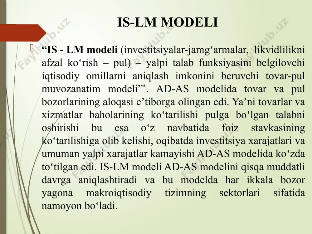 is-lm modeli taqdimoti - Page 5