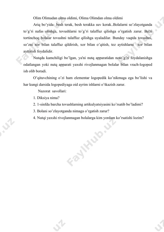 savod o’rgatish mashqlarining asosiy turlari - Page 5