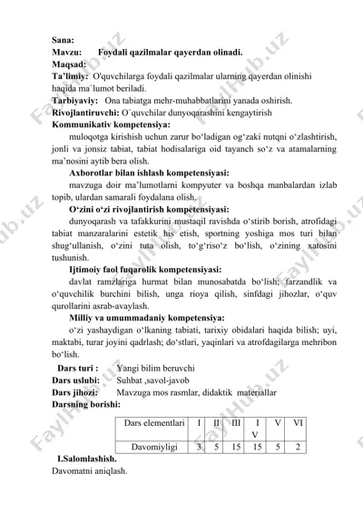 foydali qazilmalar qayerdan olinadi — DOCX