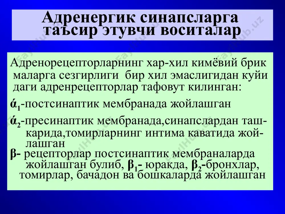 adrenergetik sinapslarga ta'sir etuvchi vositalar - Page 4