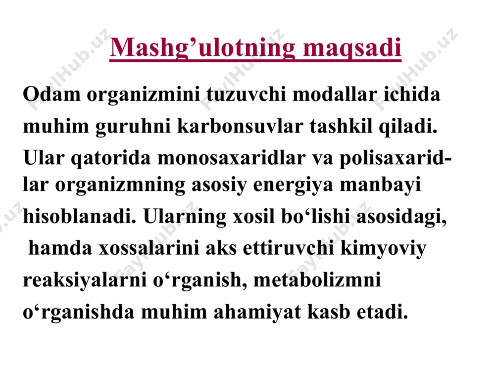 ho c c ch2oh h oh oh h h c o h c h c c ch2oh оh oh oh h h c o h c h c c ch2oh h oh oh h h c o h c h c c ch2oh оh h oh h но geksozalar ho d-glyukoza d-galaktoza d-mannoza d-fruktoza c h c ho c h h h oh o ch2oh с он он h c c h c ho c h h h o ch2oh с он он h c c h c ho c h h oh o ch2oh с н он h c ho ch2oh h c c c oh c o ch2oh oh h h h monosaxaridlarning halqali shakllari β- d-glyukopiranoza α-d-glyukopiranoza α –d-glyukofuranoza β - d-glyukofuranoza глицерин альдегиди – стереоизомерларни тасвирлашда стандарт калит сифатида глиоксал d –глицерин альдегид l – глицерин альдегид поляриметр поляриметр c ch2oh h o c ch2oh h …